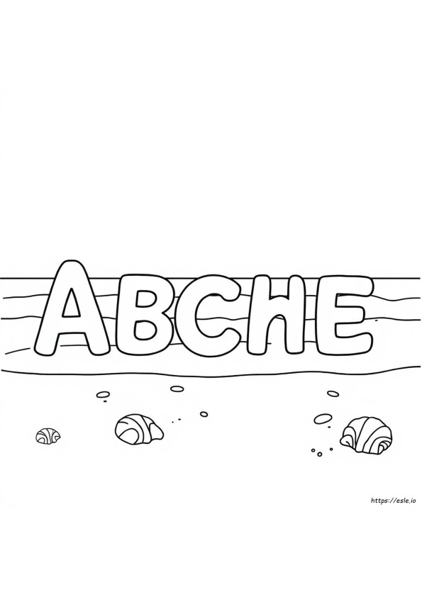 Printbare Mindful Kleur Letters