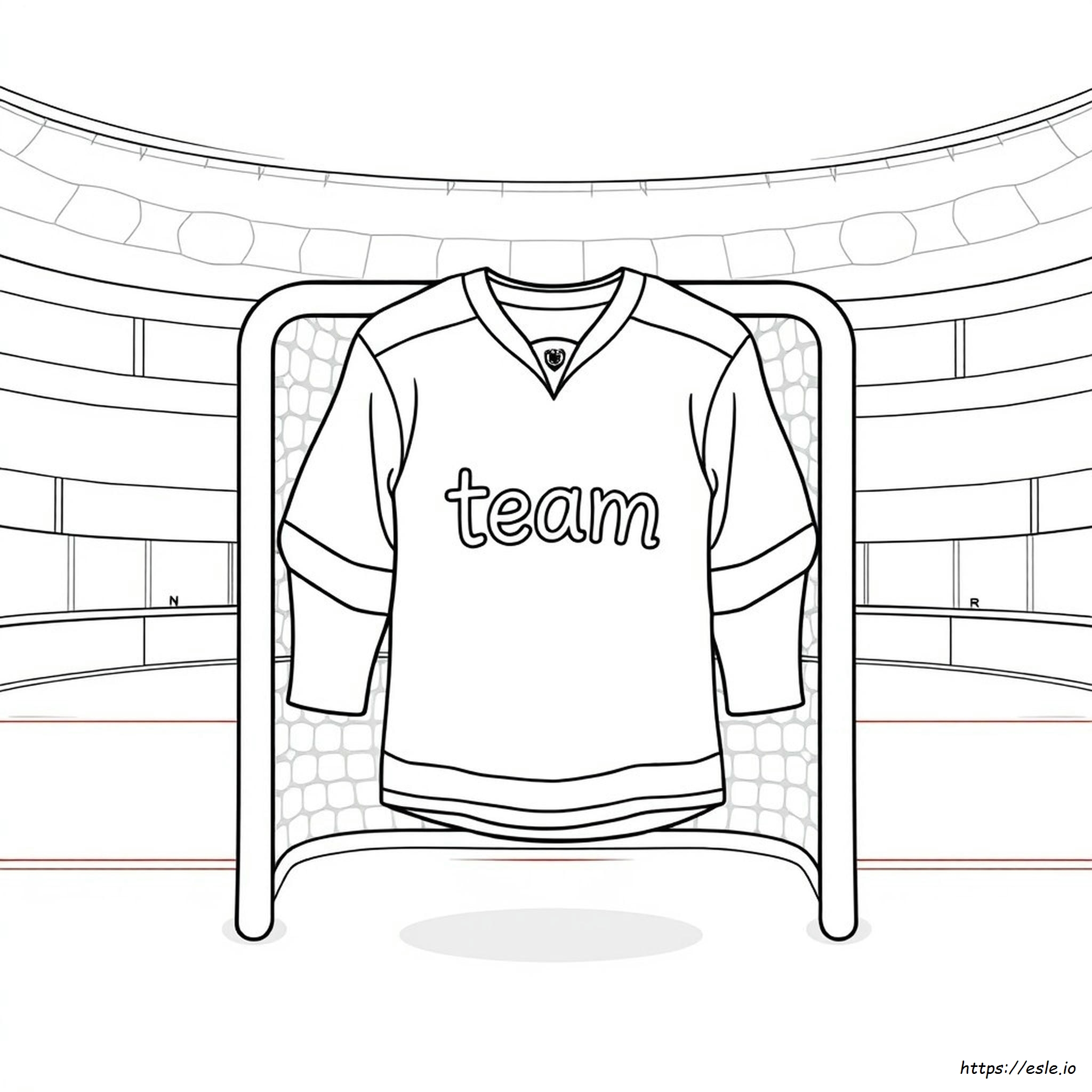 Blank Hockey Jersey Coloring Pages
