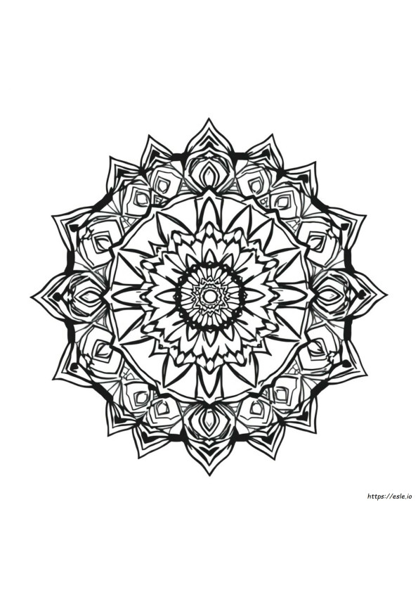 Advanced Mandala Coloring Pages For Adults