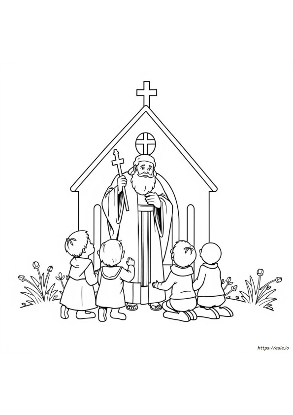 St Blaise Coloring Page