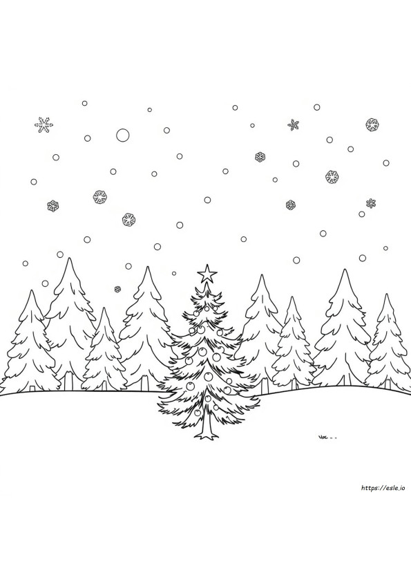 White Christmas Coloring Pages
