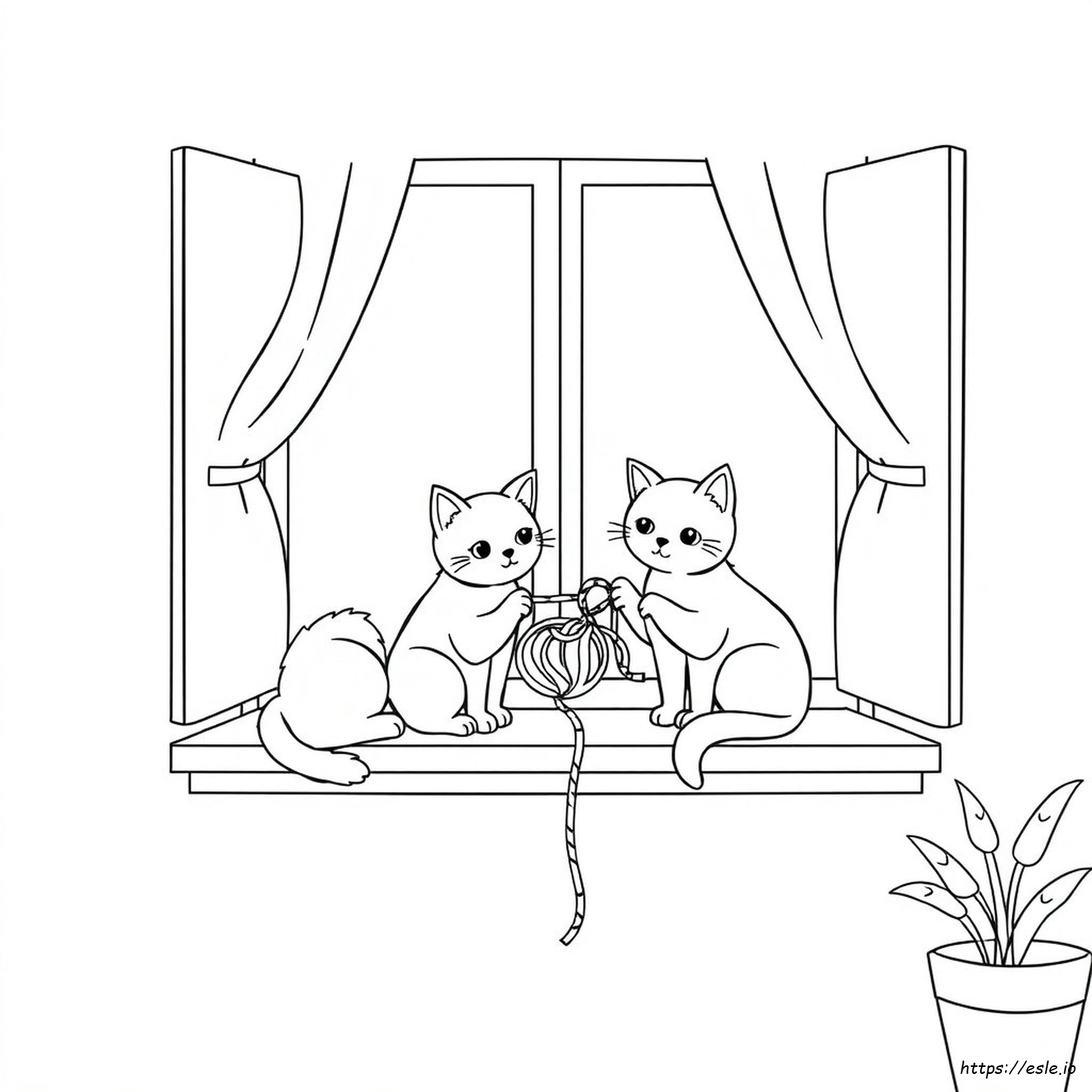 Coloring Page Of Cats