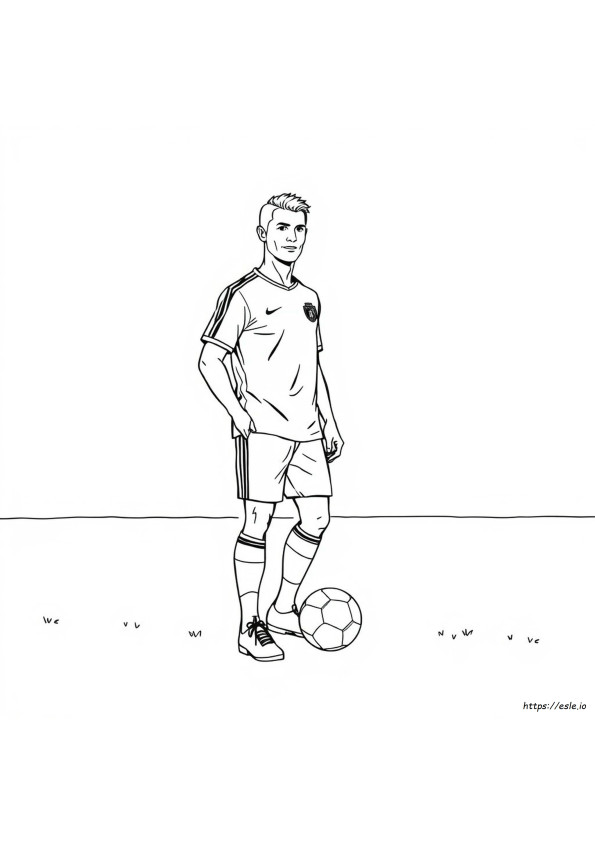 Dibujos Para Colorear De Ronaldo En Blanco Y Negro