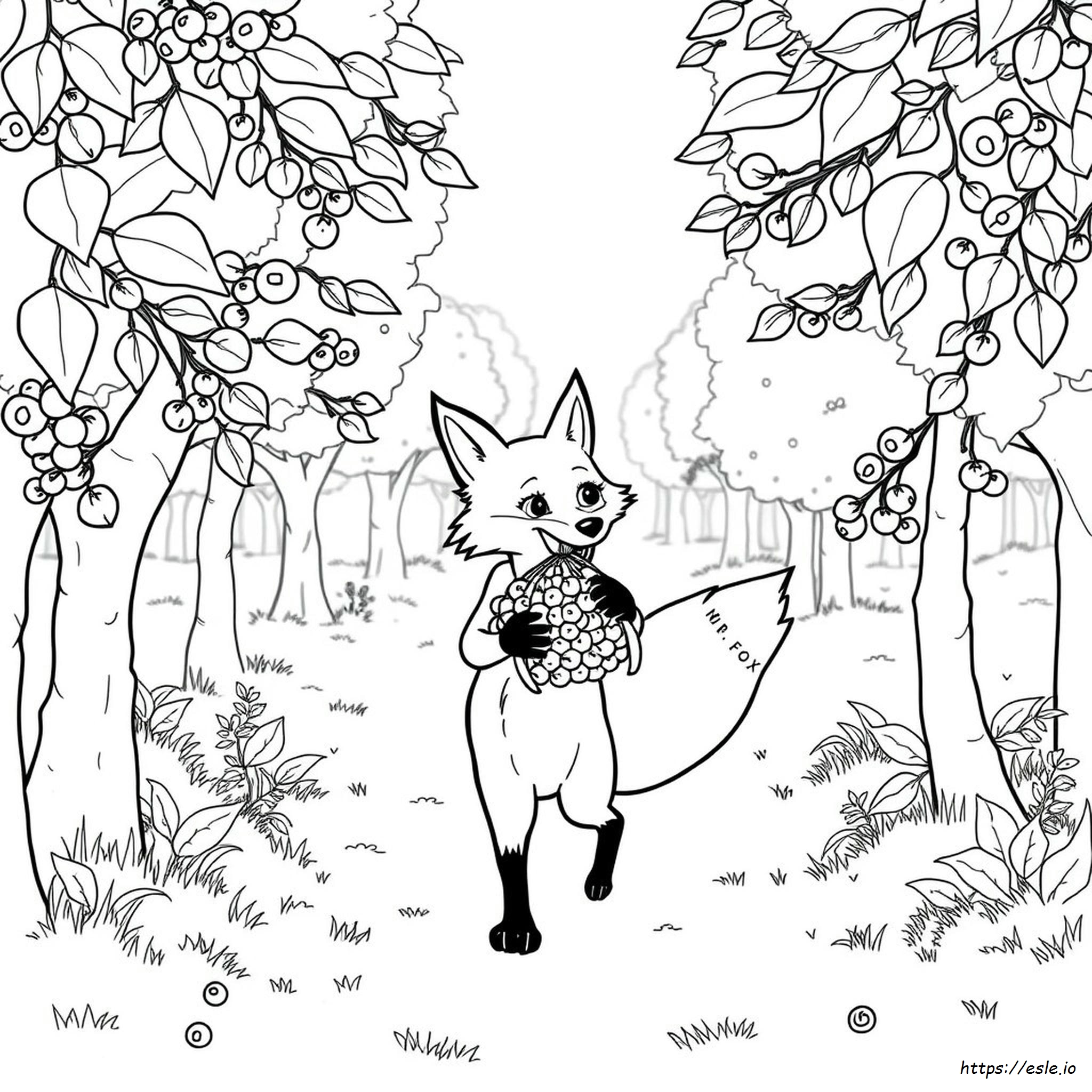 Fantastic Mr Fox Coloring Pages