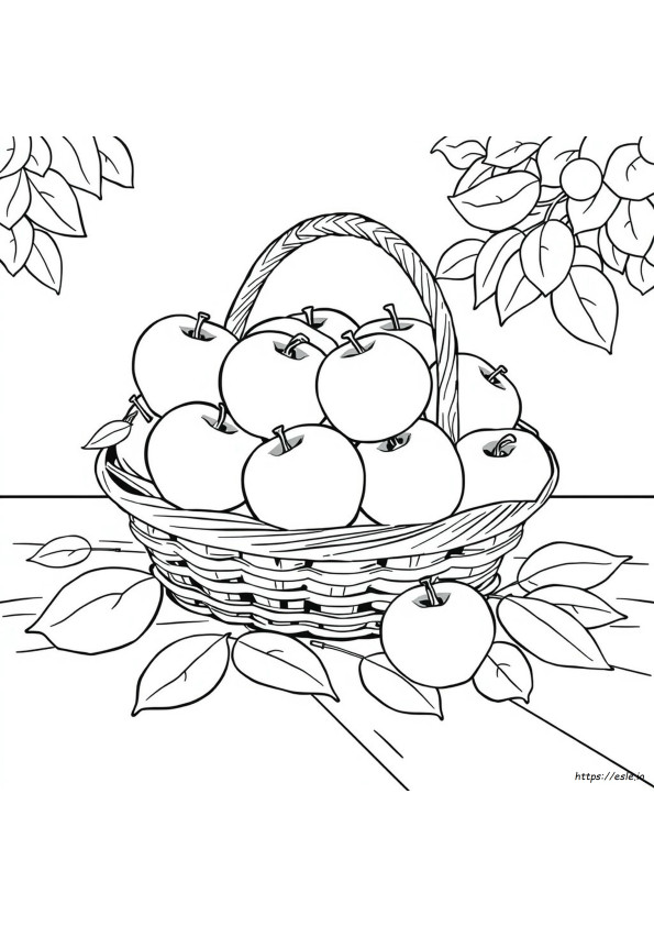 Coloring Pages With Apples