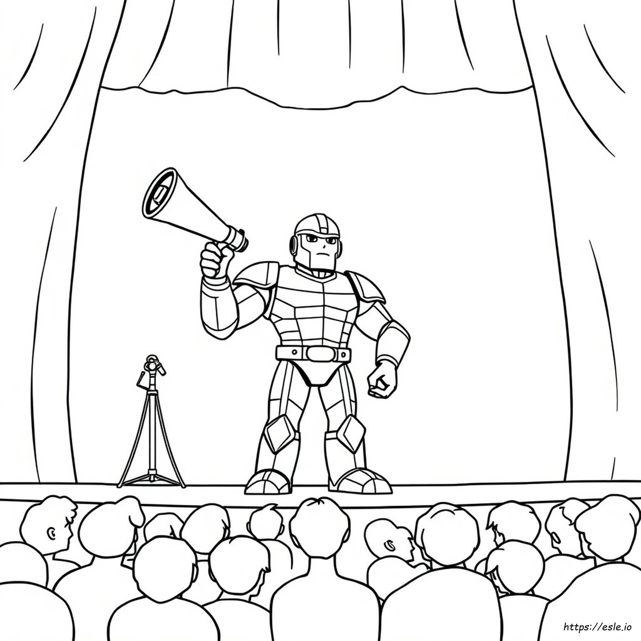 Dibujo De Titán Altavoz Para Colorear