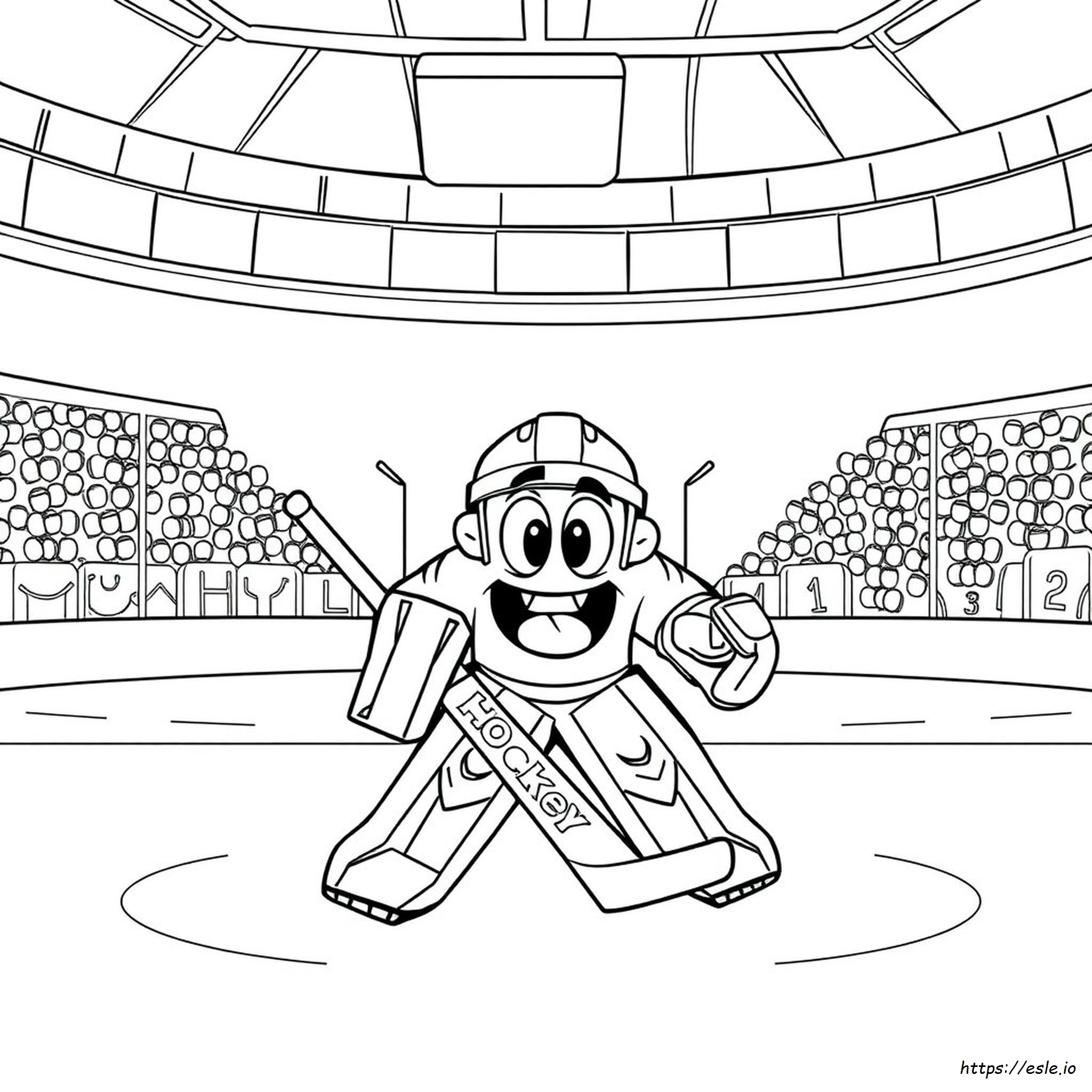 Hockey Goalie Coloring Page