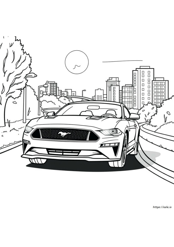 Cool Mustang Coloring Pages