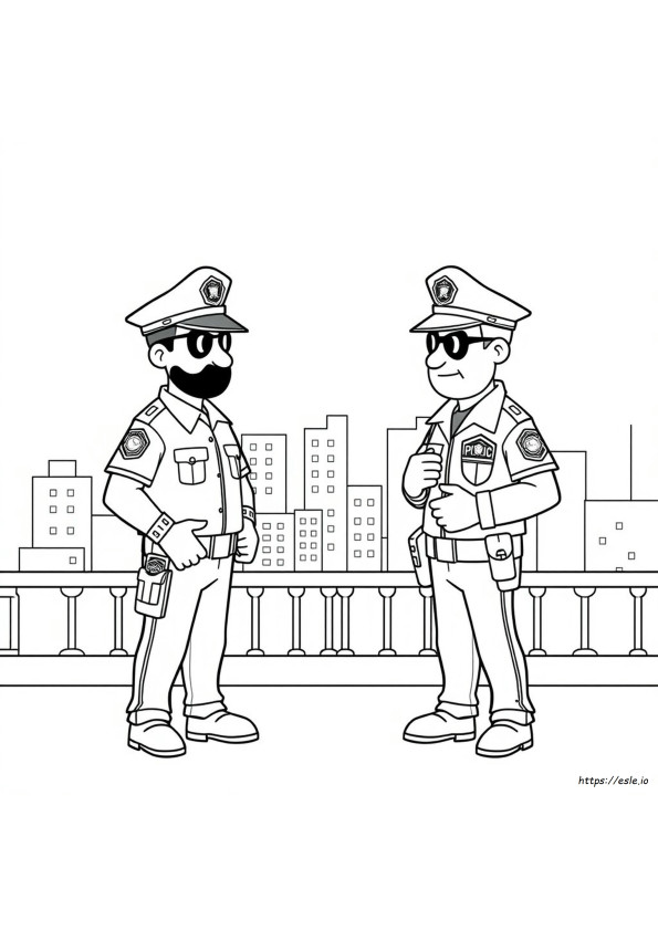 Cops And Robbers Coloring Pages