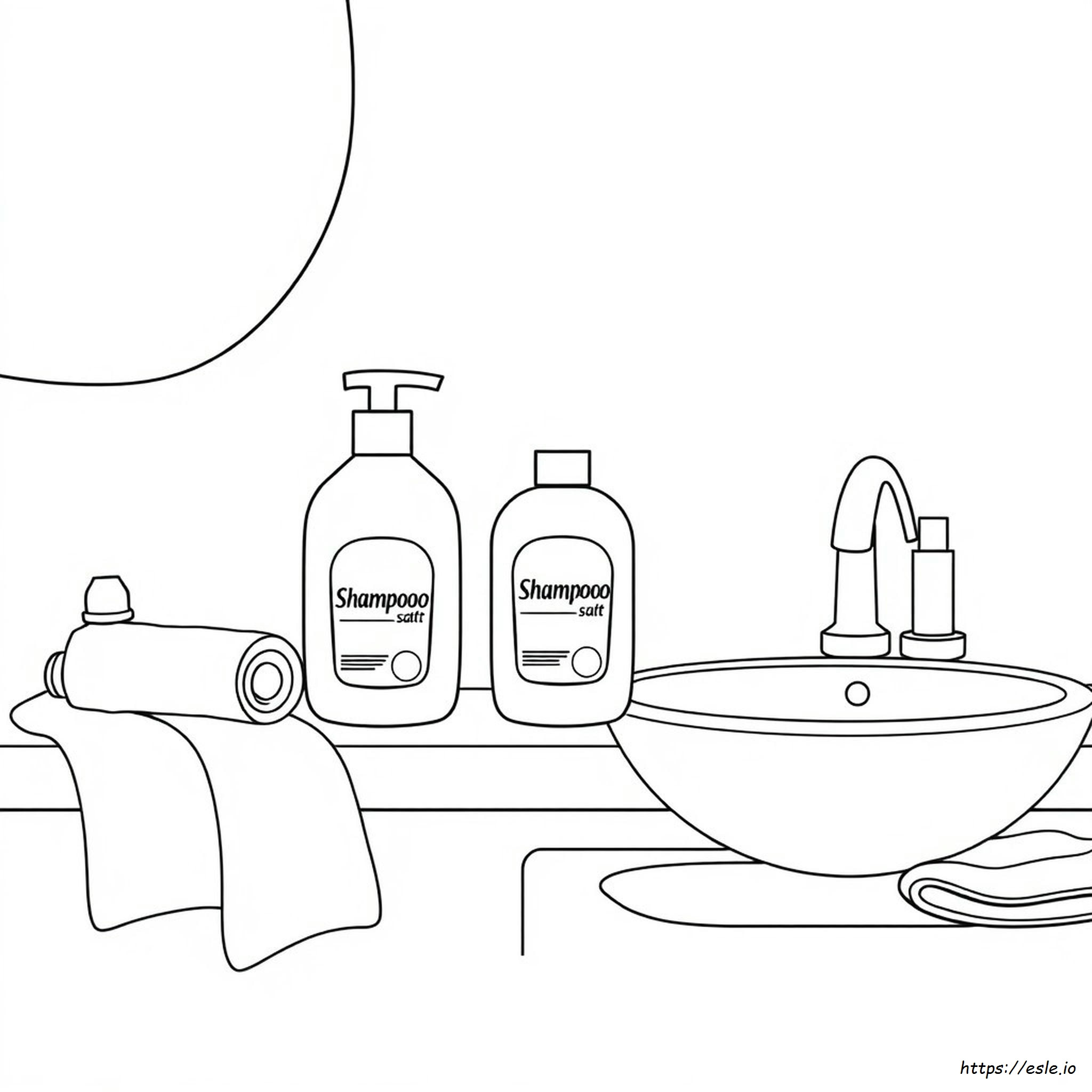Shampoo En Conditioner Kleurplaat kleurplaat