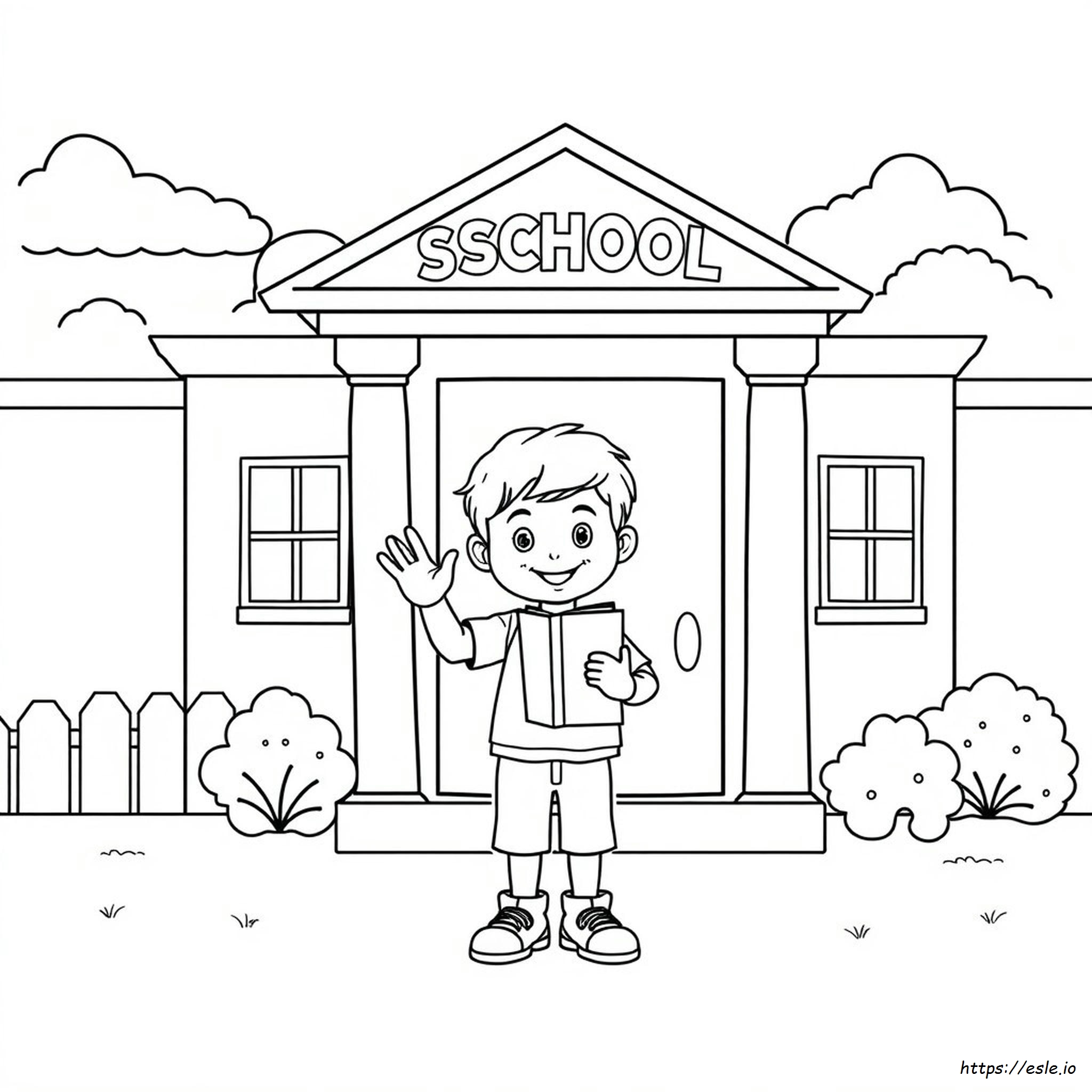 Back To School Coloring Pages Kindergarten Free