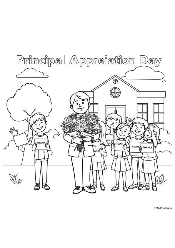 Principal Appreciation Day Coloring Pages