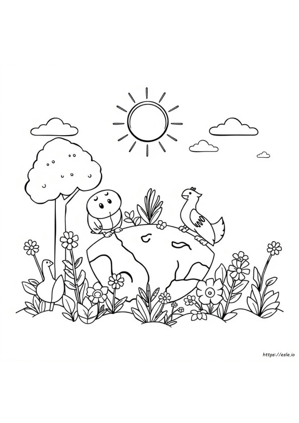 Earth Month Coloring Pages