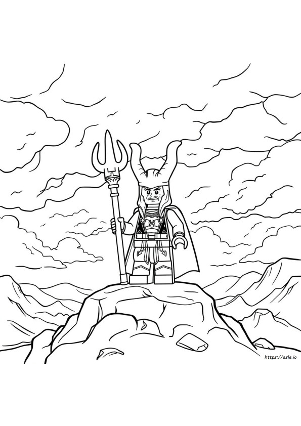 Lego Loki Para Colorear