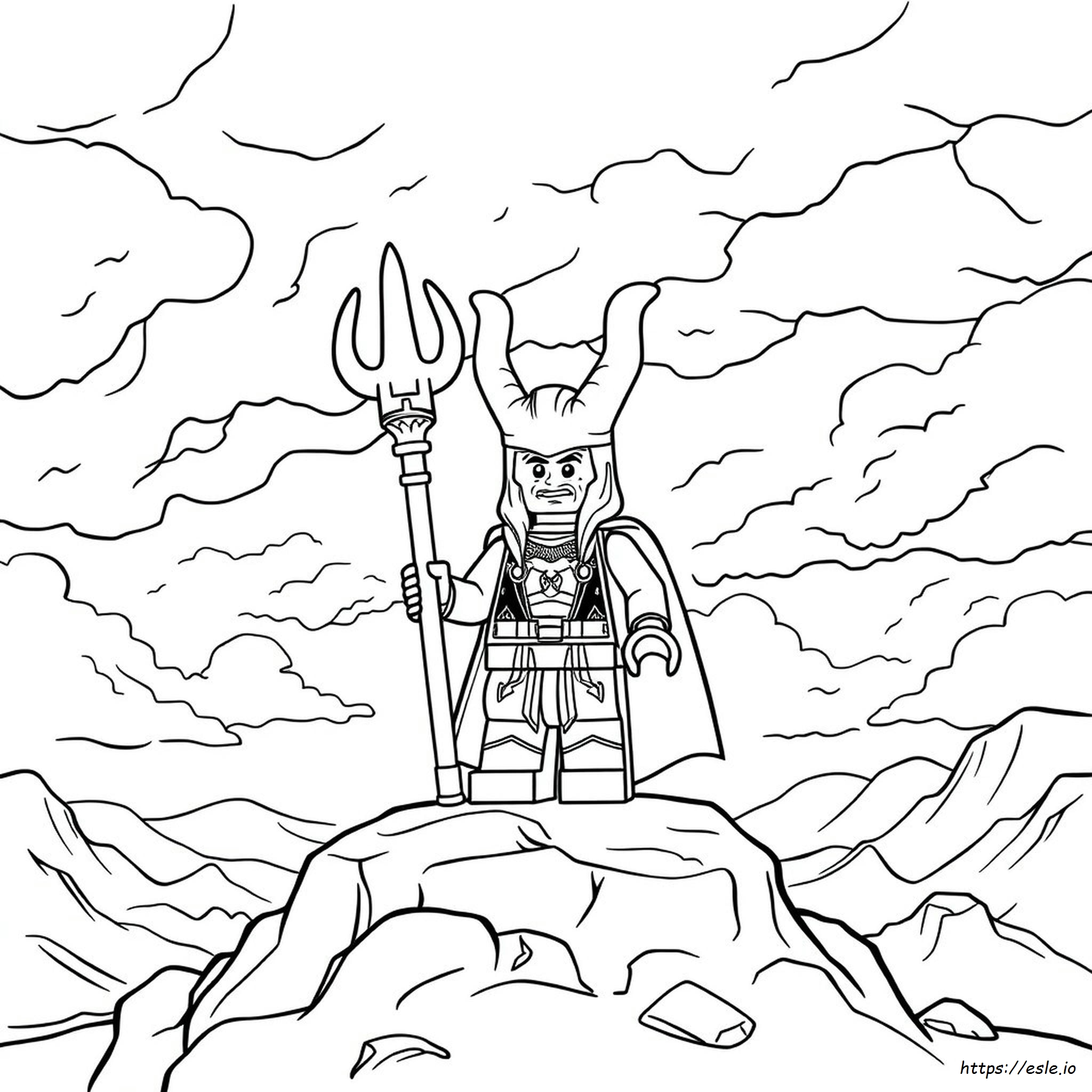 Lego Loki Coloring Pages