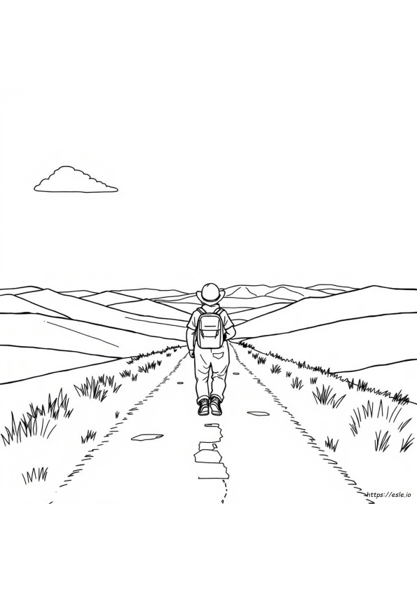Road To Damascus Coloring Page