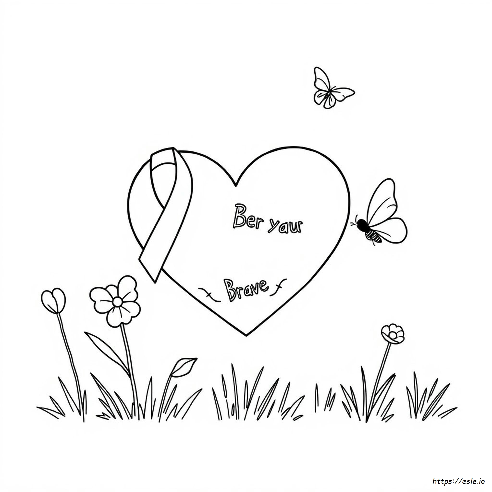 Printable Breast Cancer Awareness Coloring Pages