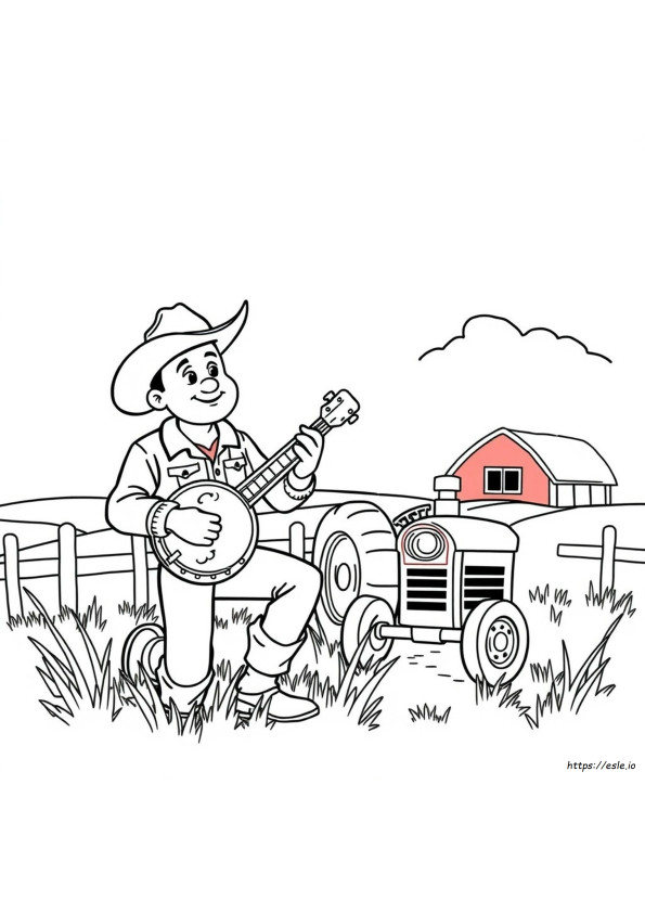 Printable Country Music Coloring Pages