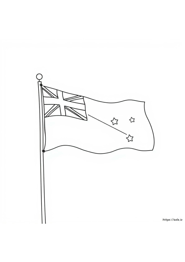 Australia Flag Colouring In