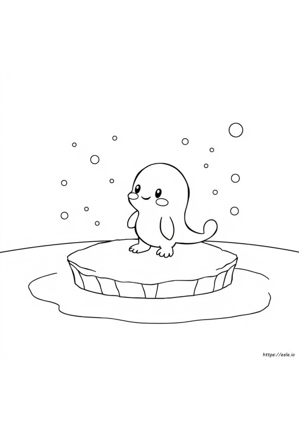 Spheal Coloring Page