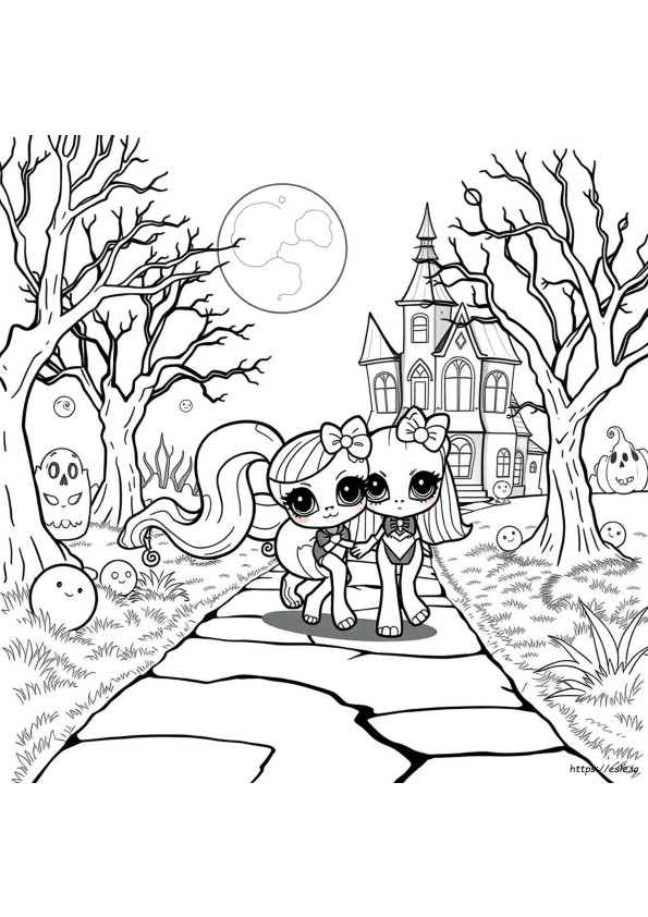 Monster High Haustiere Ausmalbilder
