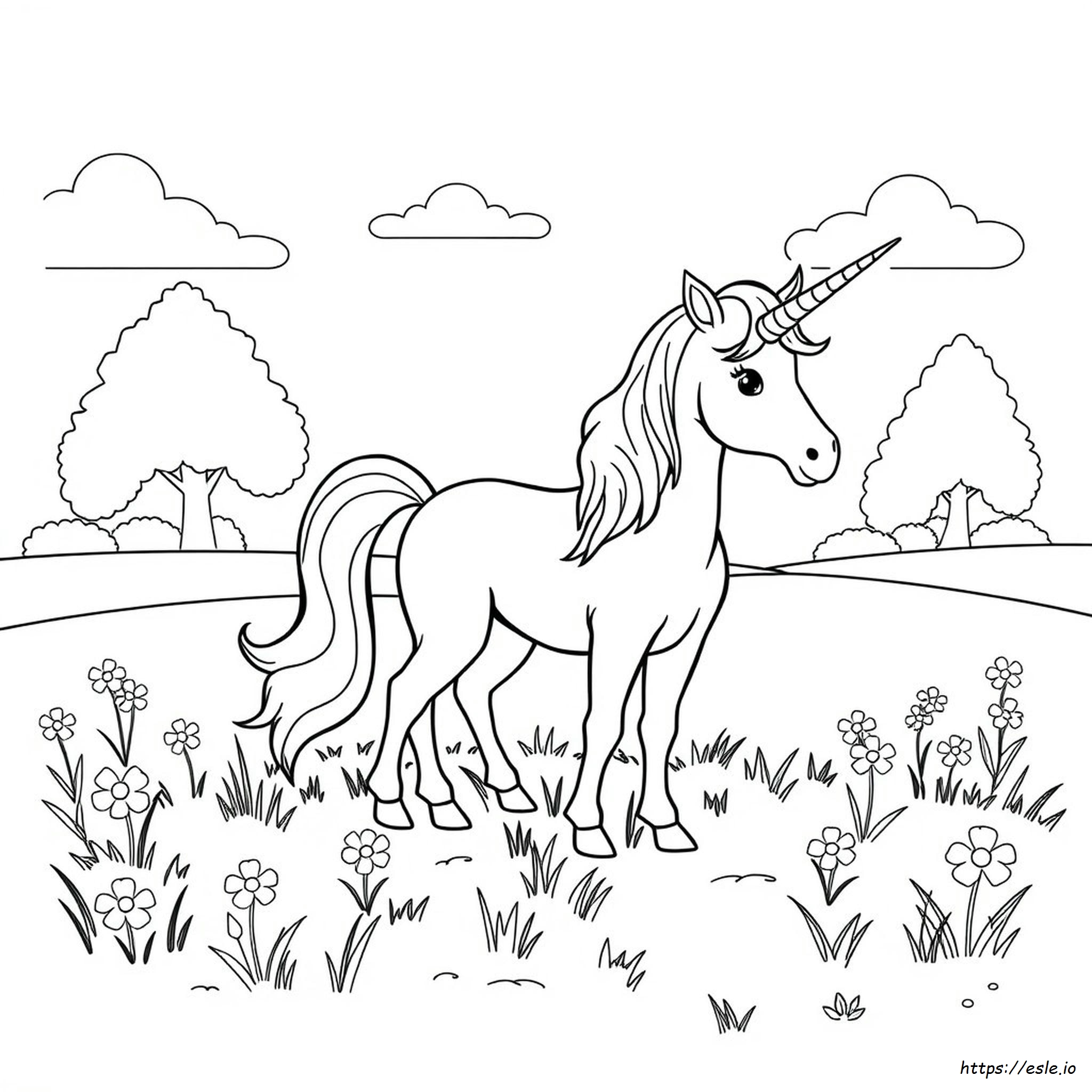 Coloriage Licorne Clipart