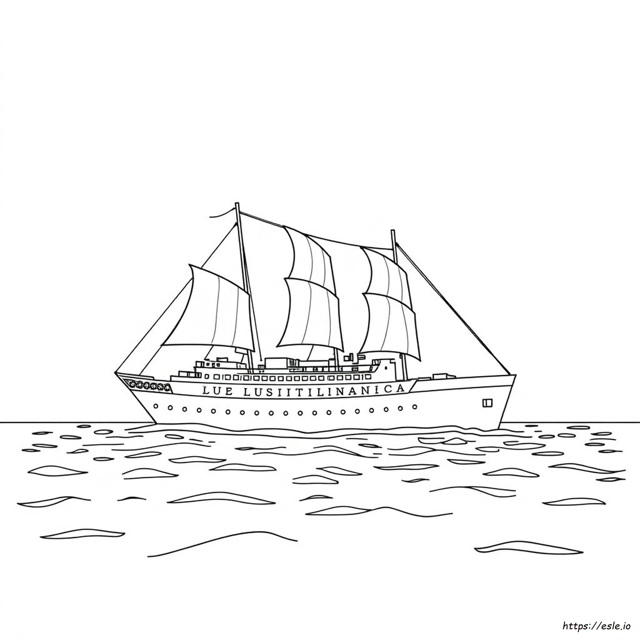 Lusitania Coloring Page
