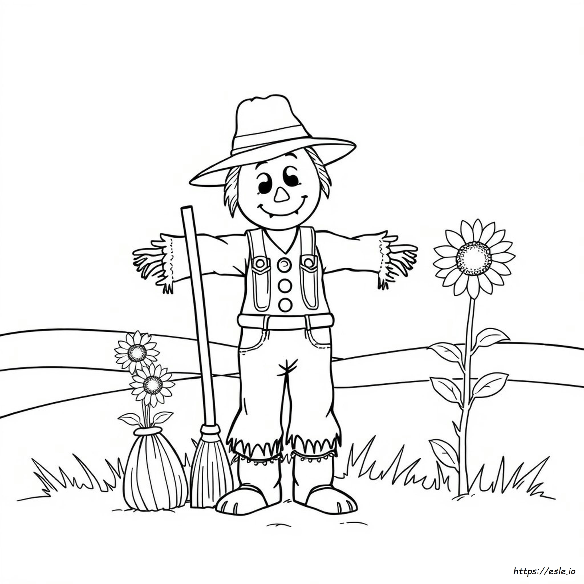 Crayola Scarecrow Coloring Page