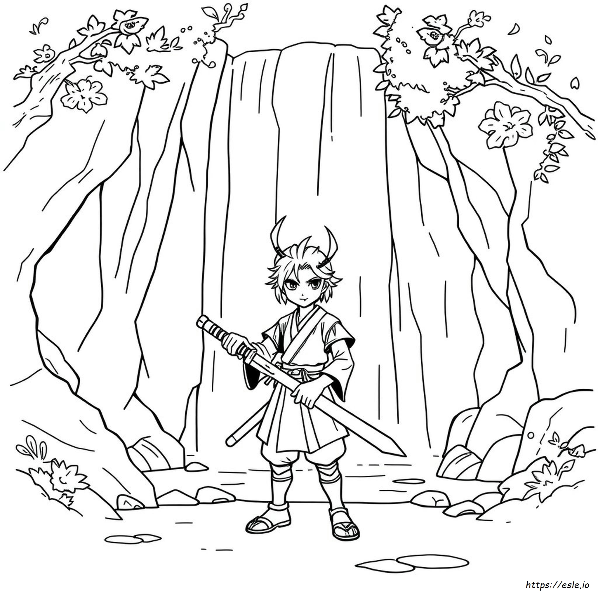 Tanjiro Demon Slayer Coloring Sheet
