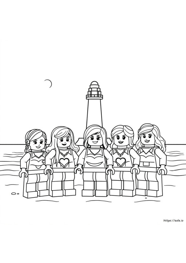 Imagini De Colorat Lego Friends