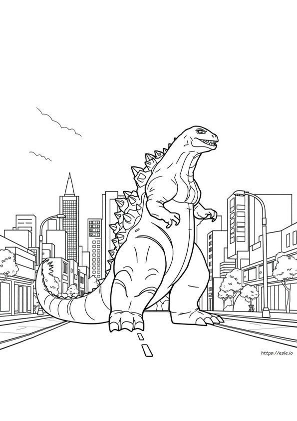 Godzilla Kolorowanki Do Druku