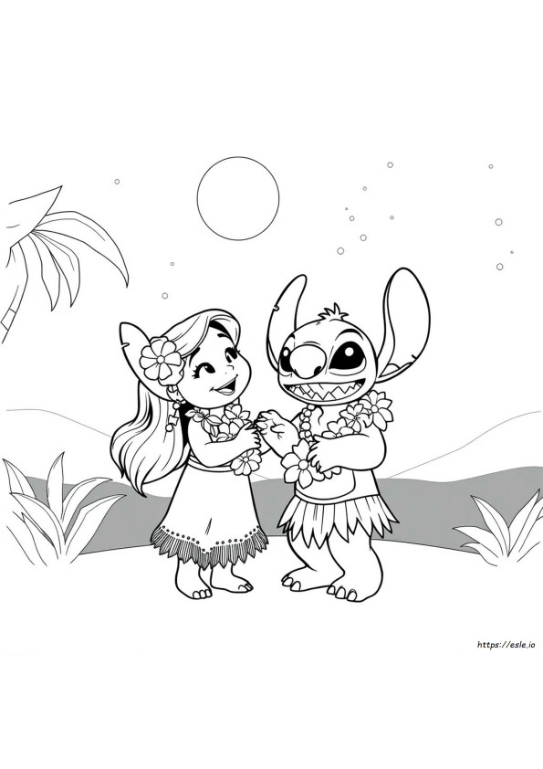 Disney Lilo Süßer Stitch Ausmalbilder