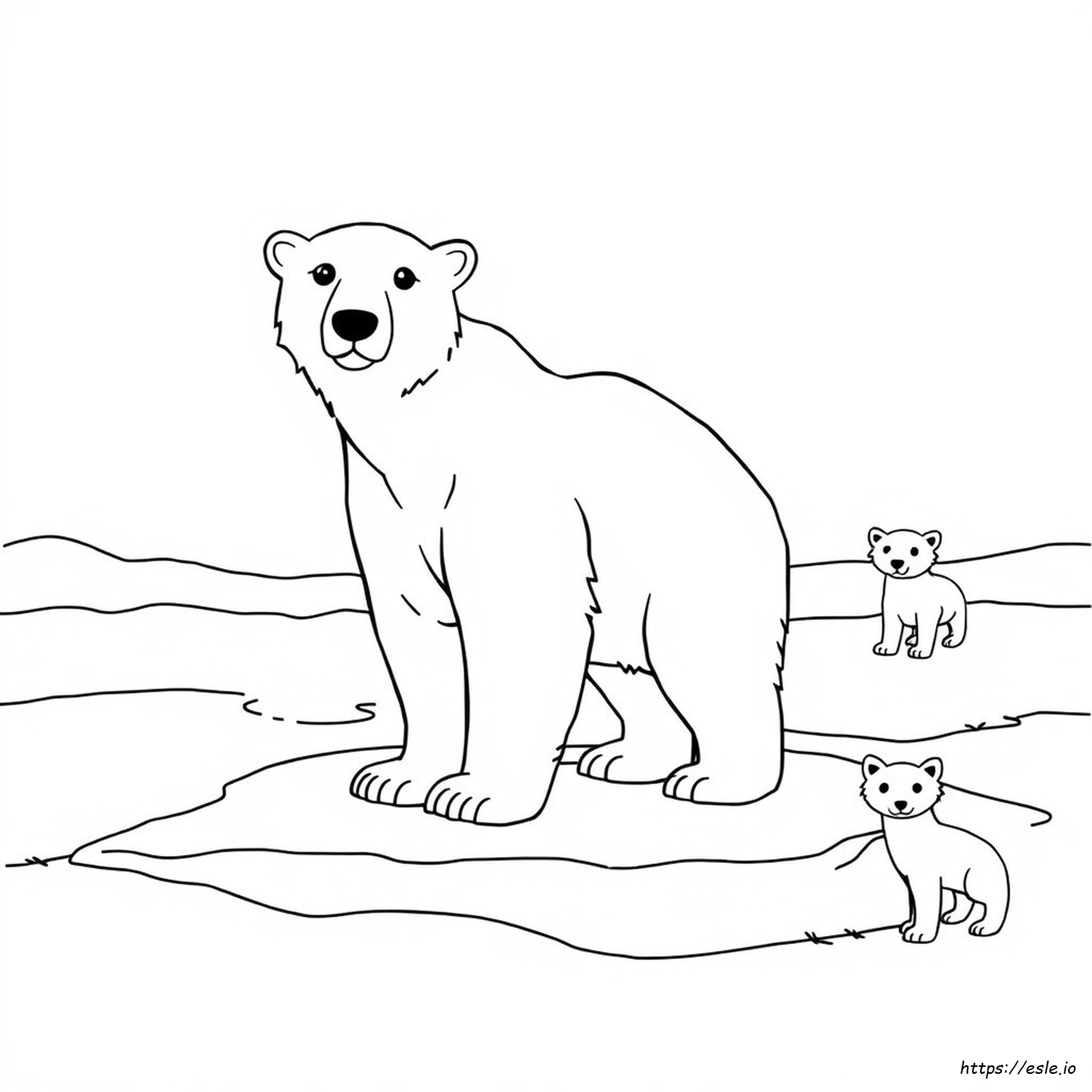 Eisbär Ausmalbild