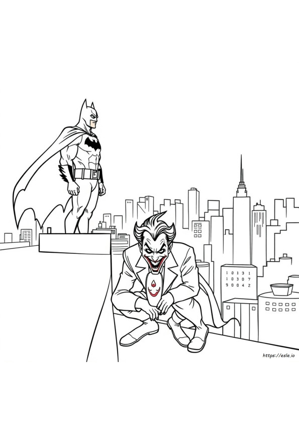 Batman And Joker Coloring Pages