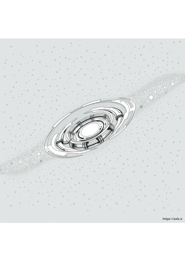 Milky Way Coloring Page