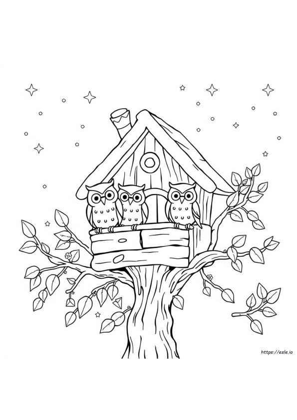 Coloriages La Maison De La Chouette