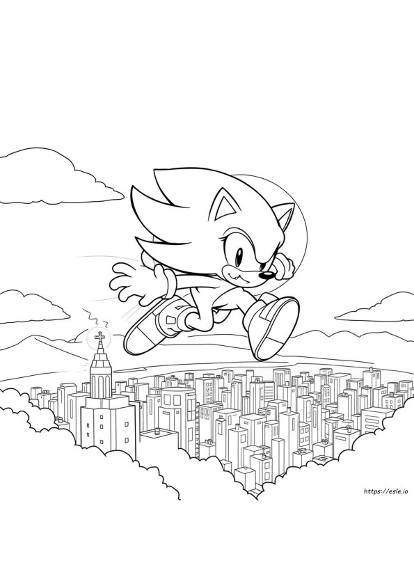 Silver The Hedgehog Kolorowanka