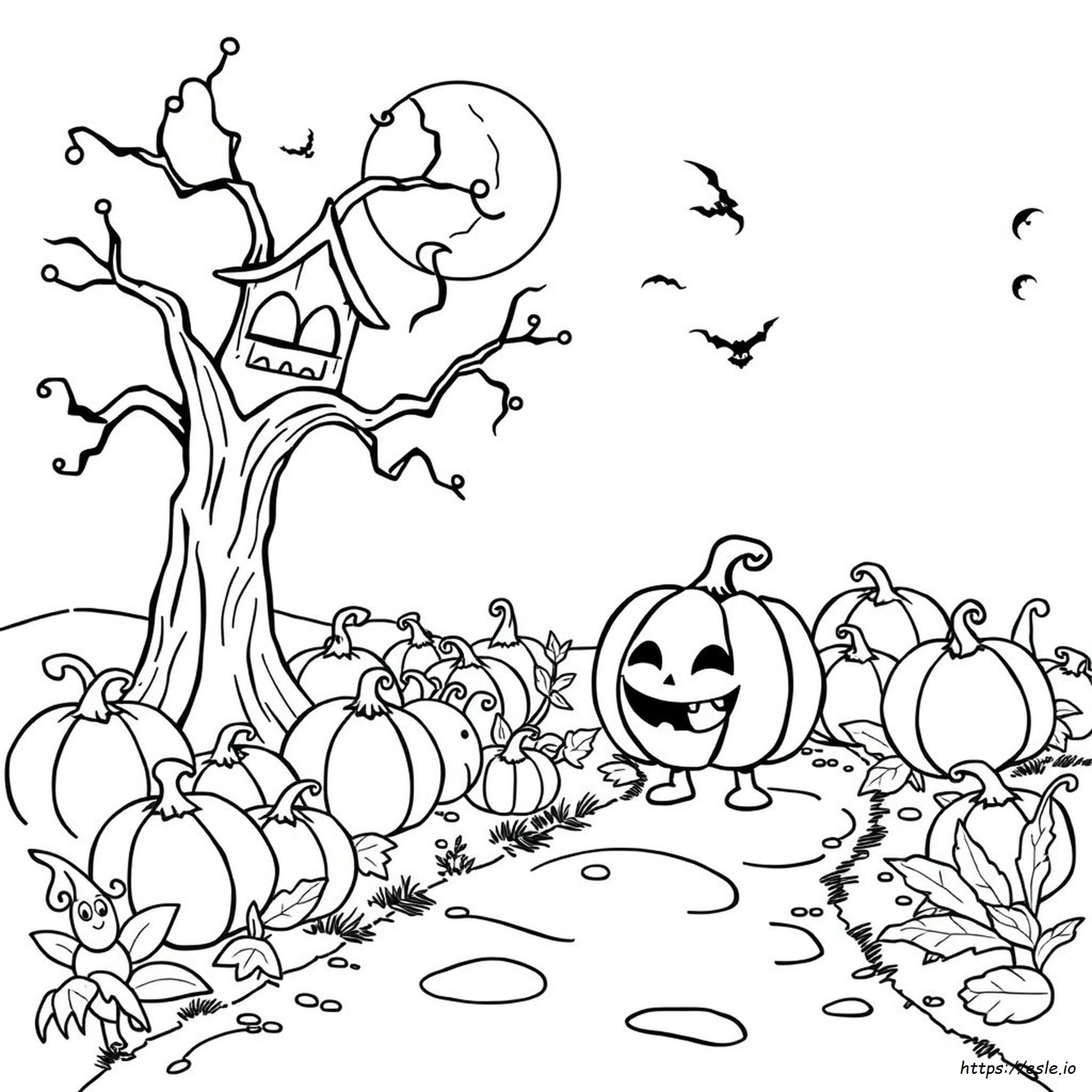 Cute Haloween Coloring Pages