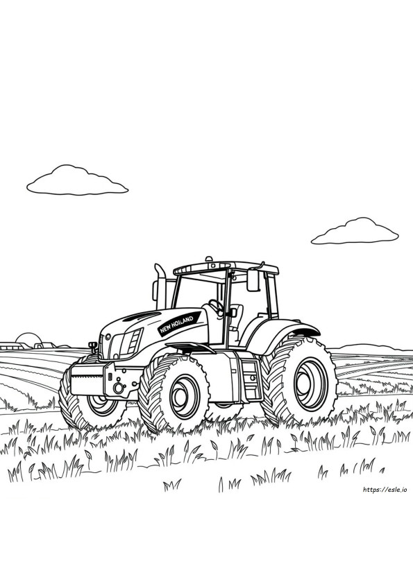 Trattore New Holland Da Colorare