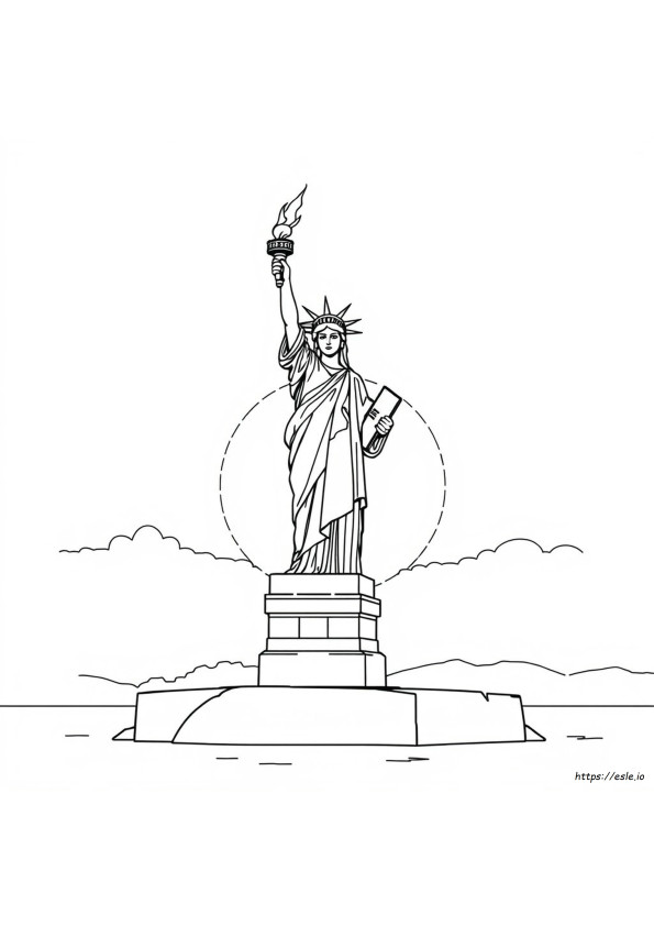 Statue Of Liberty Colouring