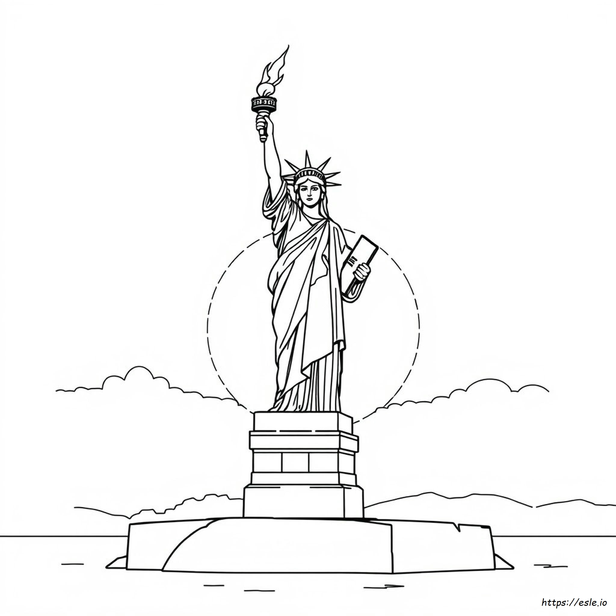 Statue Of Liberty Colouring