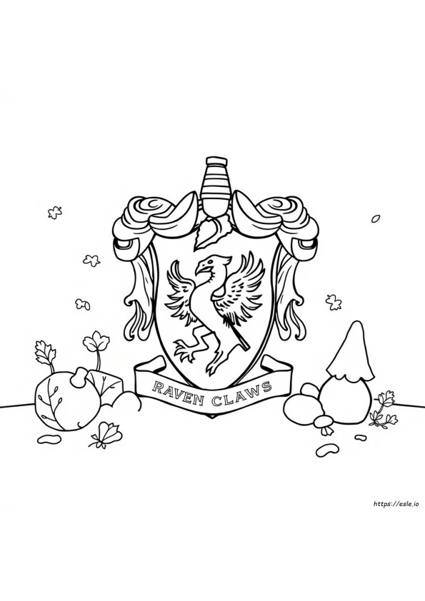 Ravenclaw Crest Coloring Page