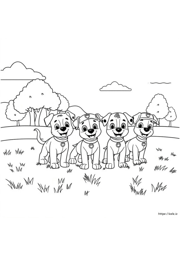Mighty Pups Kleurplaten