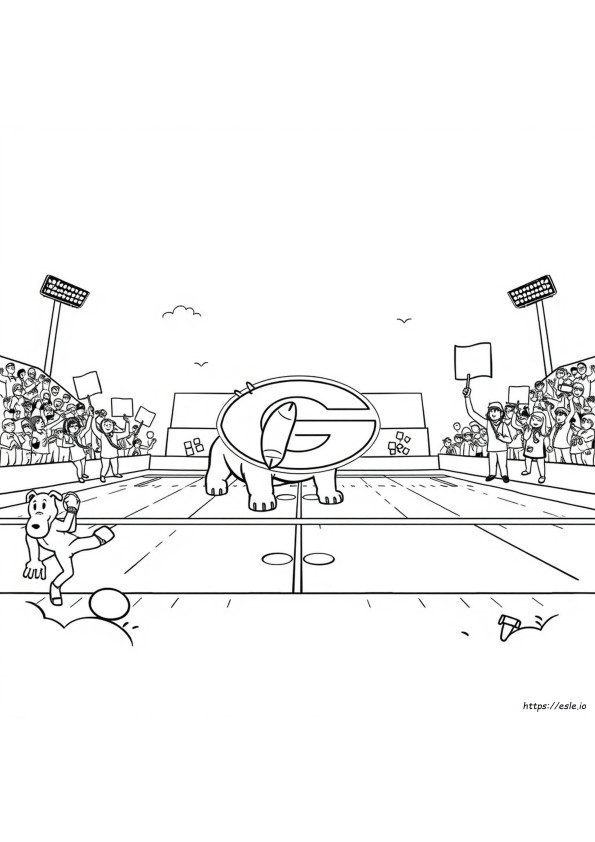 Dibujos De Fútbol De Georgia Para Colorear