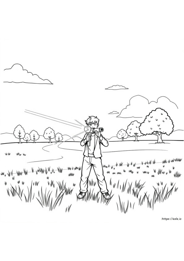 Ray Gun Coloring Pages
