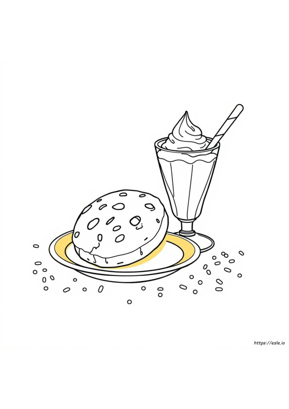 Coloriage Cookie Au Chocolat