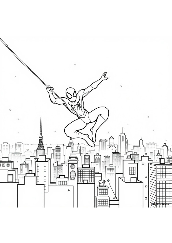 Free Printable Spiderman Colouring Pages