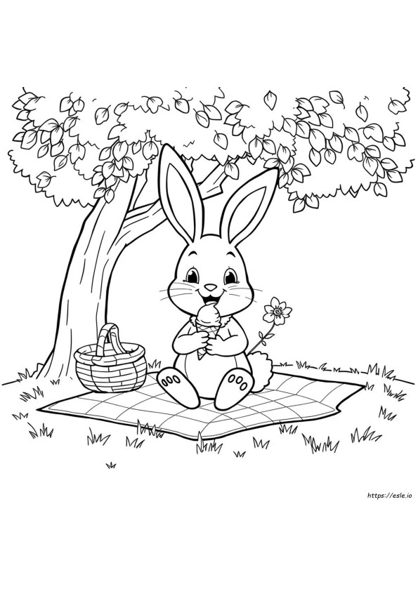Bunzo Bunny Coloring