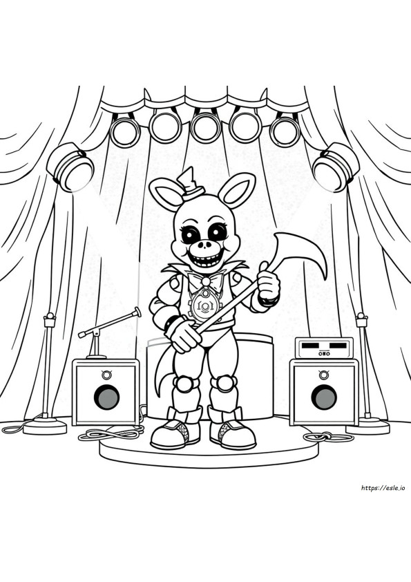 Fnaf Glamrock Bonnie Disegni Da Colorare