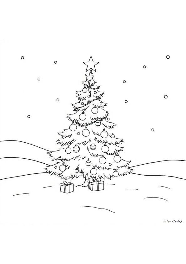 Christmas Tree Pictures Coloring Pages